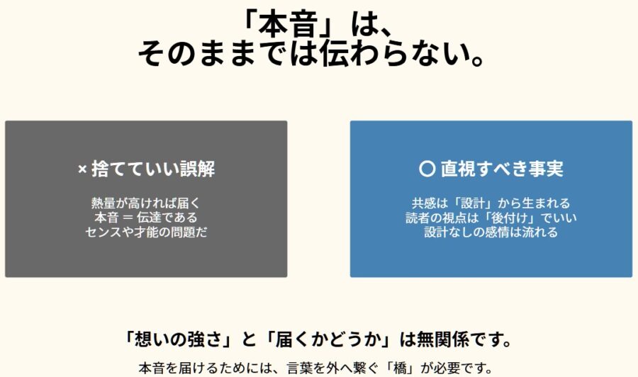 本音なのに伝わらない原因と感情設計の改善法