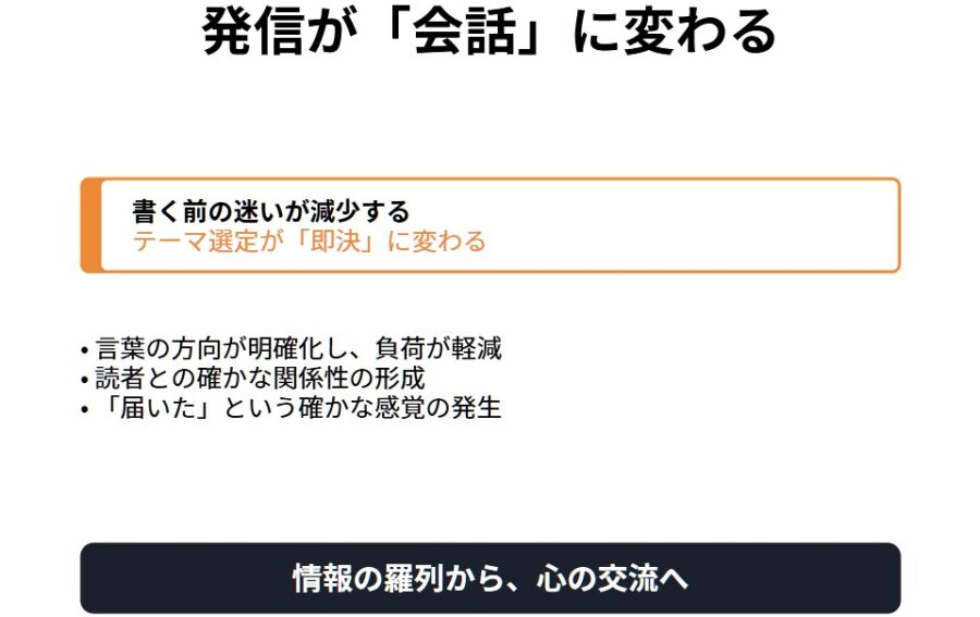 発信が続かない原因と届け方設計で書けるようになる方法