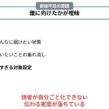 反応ゼロの原因は「誰に向けたか」が曖昧だから。伝わる密度が上がる視点
