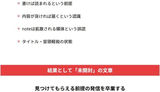 noteが読まれないのは文章力じゃない。開かれる前に決まる「届け方」の設計