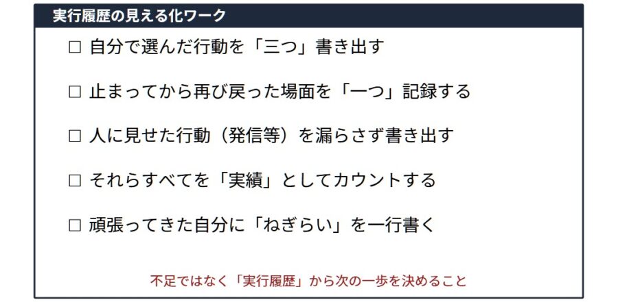 自己否定から抜け出す方法と行動整理3視点